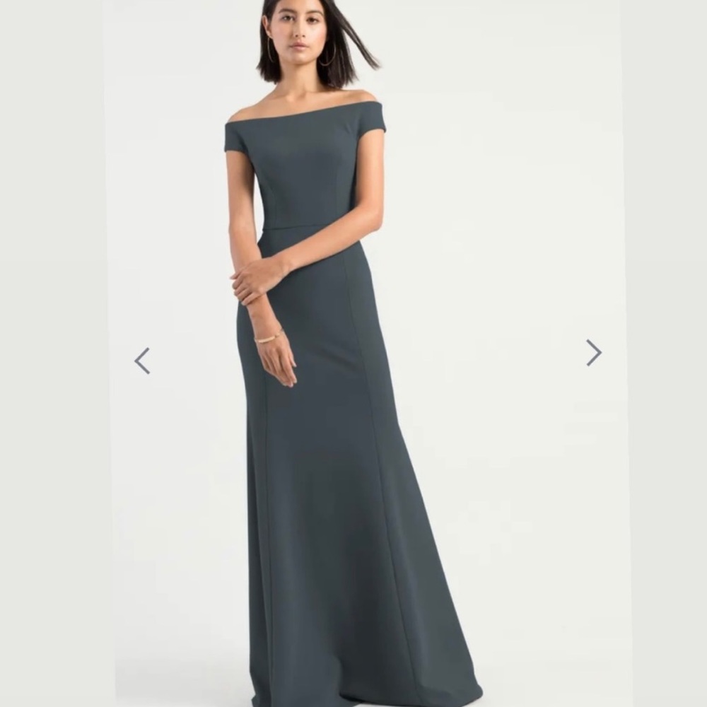 Jenny Yoo Larsen Bridesmaid Dress Storm Size 4